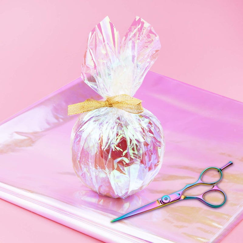 Bskifnn 20pcs Cellophane Wrap Paper Clear Rainbow Color for Birthday Mother 's Day Valentine 's Day Christmas Gift Candy Package Flower Wrapping 20.5 "" x23.6 "" - Image 5